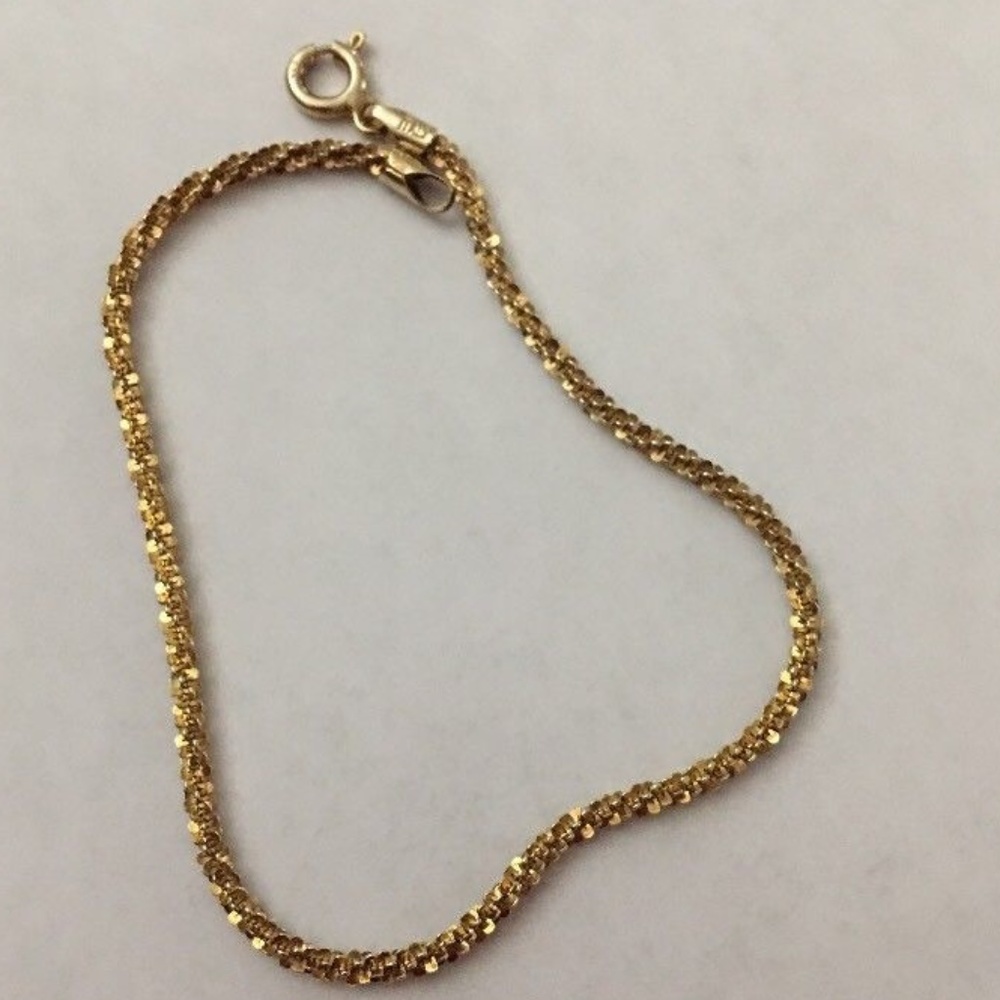 Veronese 18K Yellow Over .925 7” Bracelet